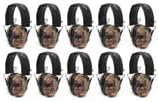 Walker’s Razor Slim Ultra Low Profile Compact Design Adjustable Range Shooting Hunting Hearing Protection Electronic Earmuffs (American Flag) 10-Pack 2