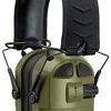 Walker’s Razor Slim Electronic Muff (MultiCam Camo Gray, 2-Pack) Bundle with Walkie-Talkie Attachment (2-Pack), Shooting Glasses (2-Pack) and Cleaning Cloth (2-Pack) (8 Items) 4