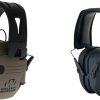 Walker’s Razor Tacti-Grip 23NRR Earmuffs & Interchangeable Lens Shooting Glasses Kit – 4 Lenses, Pouch & Case 4