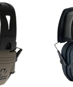 Walker's Razor Tacti-Grip Earmuffs- Flat Dark Earth, High Performance Silicone Headband Razor Slim Passive Earmuff - Ultra Low-Profile Earcups
