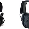 Walker's Bluetooth Passive Muff 25dB NRR Hunting Shooting Earmuff w/Boom Mic Razor Slim Passive 27dB NRR Earmuff