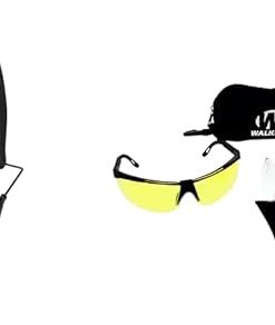 Walker's Razor Slim 23Db Electronic Quad Muff & Interchangeable Lens Sport Glasses Combo Kit
