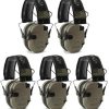 Walker’s Razor Slim Electronic Shooting Muffs 4-Pack Bundle, Black and Teal (4 Items) 4