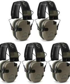 Walkers Razor Slim Electronic Shooting Muffs 5-Pack, Flat Dark Earth FDE (5 Items)