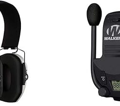Walker's Razor Digital MUFF - Bone Razor 22 Channel 3 Mile Range Walkie Talkie Attachment for Shooting Muffs