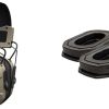 Walker’s Razor Tacti-Grip Earmuffs- Black & Quad Muff w/Bluetooth, 4 Mics, 23dB NRR Hearing Protection Earmuffs 4