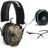 Walker's Razor Slim Electronic Muff with Case and Shooting Glasses (Kryptek Camo)