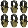 Walker’s Tactical/Hunting 2-Mile Range Walkie Talkie for Razor Muffs (3-Pack) Bundle with Heavy-Duty Carabiner (4 Items) 4
