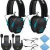 Walkers Razor Slim Electronic Shooting Muffs 2-Pack Bundle, Carbon Gray (2 Items) 4