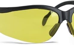 Walker’s Sport High-Grade Polycarbonate Lenses Half Frame Soft Rubber Nose Piece Adjustable Safety Shooting Glasses Bundle – Yellow and Clear Lenses 2
