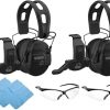 Walker’s Razor Slim Shooting Earmuffs – Take America Back Series (Trump 2024) Bundle with Walkie Talkies, Protective Cases, Shooting Glasses and Cleaning Cloths 2-Pack 4