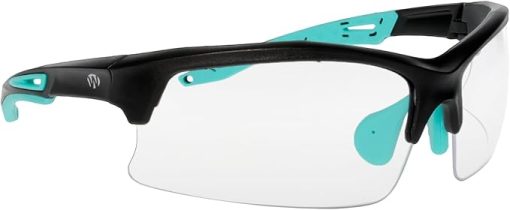 Walker's Unisex Teal Impact Resistant Sport Glasses | Durable Non-Slip Rubberized Frame UV Protection Shooting Outdoor Sports Glasses w/ Clear Lenses - Image 2