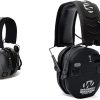 Walker’s Razor Slim Electronic Quad Earmuff 23Db/Realtree Xtra Camo, Black, One Size & Game Ear GWP-RSEM-KPT Razor Slim Electronic Muff – Kryptek Camo 3