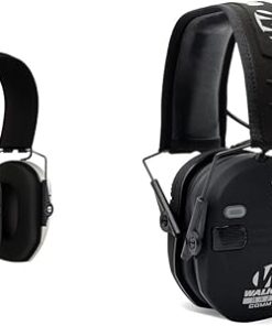 Walker's Razor Digital MUFF Bone & Quad Muff w/Bluetooth, 4 Mics, 23dB NRR, Black