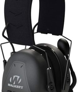 Walker’s Bluetooth Passive Muff & Razor Slim Electronic Muff Hearing Protection Bundle with 25dB NRR Passive Muff and Amplified Slim Muff 2