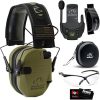 Walkers Razor Slim Electronic Muff (FDE Tan) with Shooting Glasses (Clear) Bundle (2 items) 4