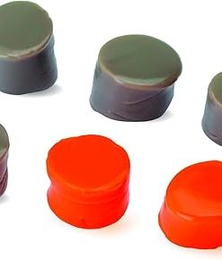 Walker’s Silicone Putty – Soft Moldable Tacky Adaptable 20dB NRR Noise-Blocking Hearing Protection Shooting Hunting Work Earplugs, 3 Pairs, Storage Case Included – Orange/Flat Dark Earth 2
