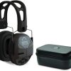 Walker’s Razor Patriot Series Hi-Gain Omnidirectional Microphone Electronic Muffs (Kryptek Camo) Bundle with Walkie-Talkie Attachment, Protective Full Coverage Glasses and Cleaning Cloth (2-Pack) 3