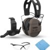 Walkers Razor Slim Electronic Shooting Range Earmuffs Bundle with Glasses (US Flag-FDE, 2-Pack) (4 Items) 3