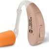 Walker’s Ultra Ear BTE Rechargeable Compact Adjustable 22dB Noise Reduction Hunting Outdoor Sound Amplifier Hearing Enhancer | Ear Tips, USB Charging Cable, Cleaning Brush – 2 Pack 3