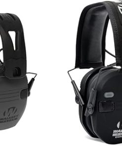 Walker's Razor Tacti-Grip 23NRR & Quad Electronic 23NRR Bluetooth Shooting Earmuffs Bundle