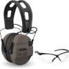 Walker’s Razor Tacti-Grip with Rubber Headband (Black) Bundle with Hearing Protection Case 4