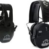 Walker’s Razor Tacti-Grip Earmuffs with Walkie Talkie, Multicam Camo, 23 NRR, 3 Mile Range, 22 Channel Shooting Muffs Bundle 3