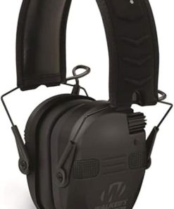 Walker’s Game Ear Razor Quad Muff Black Large Bundle with Belt Clip Holder 2