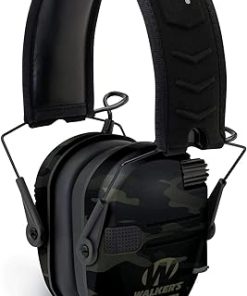 Walker’s Razor Slim Electronic Shooting Muffs 5-Pack, Multi cam Camo Black (5 Items) 2