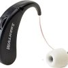 Walker's Ultra Ear BTE Rechargeable Compact Adjustable 22dB Noise Reduction Hunting Outdoor Sound Amplifier Hearing Enhancer | Ear Tips, USB Charging Cable, Cleaning Brush - 2 Pack