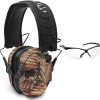Walker’s XCEL 500BT Digital Electronic Muff with Voice Clarity and Bluetooth and Crosshair Sport Shooting Glasses Bundle 3