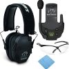 Walker’s Razor Slim Electronic Shooting Hearing Protection ULTIMATE RANGE BUNDLE, Black (6 Items) 3