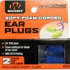 Walker’s Corded Foam Earplugs 50 Pair Jar Dispenser Tub 32dB NRR Noise-Blocking ANSI S3.19 Hearing Protection Shooting Hunting Work Soft Comfortable 24″ PVC Cord 4