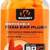 Walker’s 33dB Noise-Canceling Hearing Safety Protection Range Shooting Hunting Work Soft Comfortable Adaptable Foam Earplugs, 7 Pairs & Aluminum Carry Canister 3