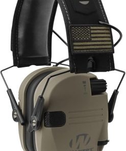 Walker’s Razor Slim Ultra Low Profile Compact Design Adjustable Range Shooting Hunting Hearing Protection Electronic Earmuffs (FDE Patriot Version) 10-Pack 2
