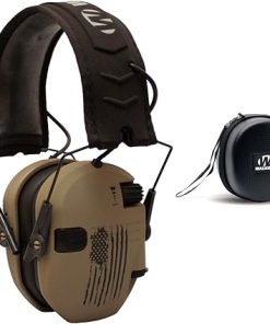 Walker's Razor Slim Electronic Shooting Hearing Protection Muff (Sound Amplification and Suppression) with Protective Case