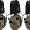 Walkers Razor Slim Electronic Shooting Range Earmuffs Bundle with Glasses (US Flag-FDE, 2-Pack) (4 Items) 4