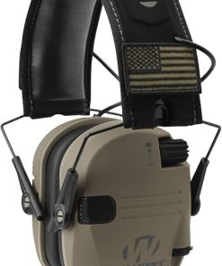 Walker’s Razor Slim Ultra Low Profile Compact Design Adjustable Range Shooting Hunting Hearing Protection Electronic Earmuffs (FDE Patriot Version) 8-Pack 2