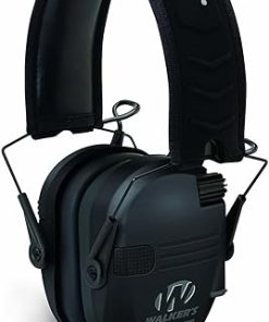 Walkers Razor Slim Electronic Hearing Protection Muffs with Sound Amplification and Suppression and Shooting Glasses Kit Bundle (2 Items) 2