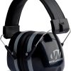 WALKER'S Premium Passive Folding Lightweight 32dB NRR Noise-Blocking Hunting Gun Range Shooting Hearing Protection Muff w/ Padded Headband & PVC Earpads