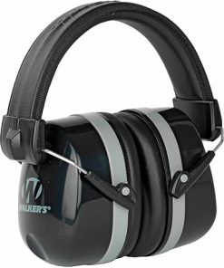 WALKER’S Premium Passive Folding Lightweight 32dB NRR Noise-Blocking Hunting Gun Range Shooting Hearing Protection Muff w/ Padded Headband & PVC Earpads 2