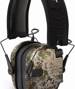Walkers Razor Slim Low Profile Compact Design Adjustable Range Hunting Hearing Protection Electronic Earmuffs (Kryptek Camo) 2-Pack 2