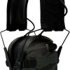 WALKER’S Razor Electronic Quad 4 Mics 23dB NRR Hearing Protection Sound Enhancing Hunting Shooting Earmuffs ,2 AAA Batteries 3