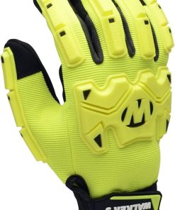 Walker's Men's Impact Resistance Poly Glove | Durable Anti-Shock Polyurethane EN388 Padded Work Safety Glove w/Impact Bumpers, Small