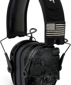 Walkers Razor Patriot Series Hi-Gain Omnidirectional Microphone Adjustable Range Shooting Hunting Hearing Protection Electronic Earmuffs (Kryptek Camo) (10-Pack) 2