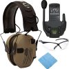 Walker’s Razor Slim Electronic Muff (Multicam Camo Tan) with Case and Shooting Glasses Bundle (3 Items) 4