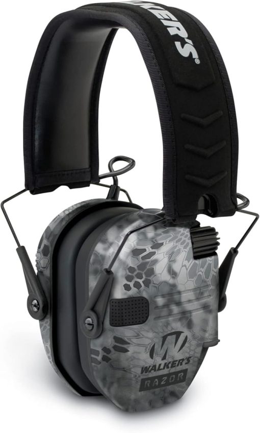 Walker's Razor Slim Electronic Muff (Raid) with Case and Shooting Glasses Bundle (3 Items) - Image 2