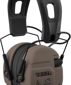 Walker's Recon Digital Muffs - Durable IPX4 Resistant Shooting Hearing Protection Electronic Muffs, 2 AAA Batteries Included