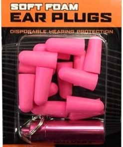 Walker's 33dB Noise-Canceling Hearing Safety Protection Range Shooting Hunting Work Soft Comfortable Adaptable Foam Earplugs, 7 Pairs & Aluminum Carry Canister