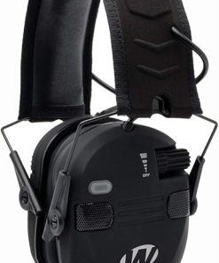 Walkers Razor Quad Electronic Shooting Hearing Protection Muff, Bluetooth Sync with Mobile Devices (Black) and Protective Glasses Kit 2